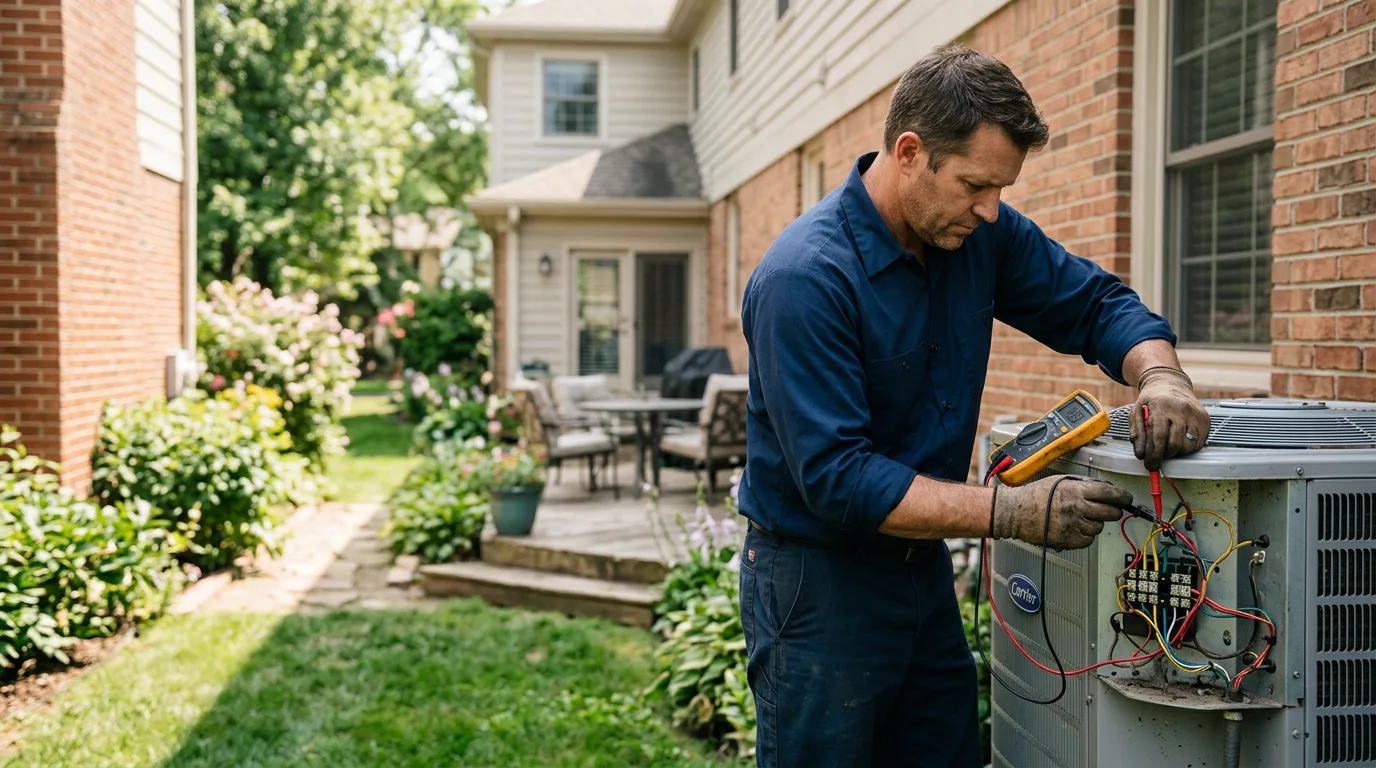 HVAC technician working near Woosung, IL
